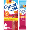 Crystal Light Energy Boost Drink Mix, Fruit Punch, 10 On-the-Go Packets, 0.9 Ounce