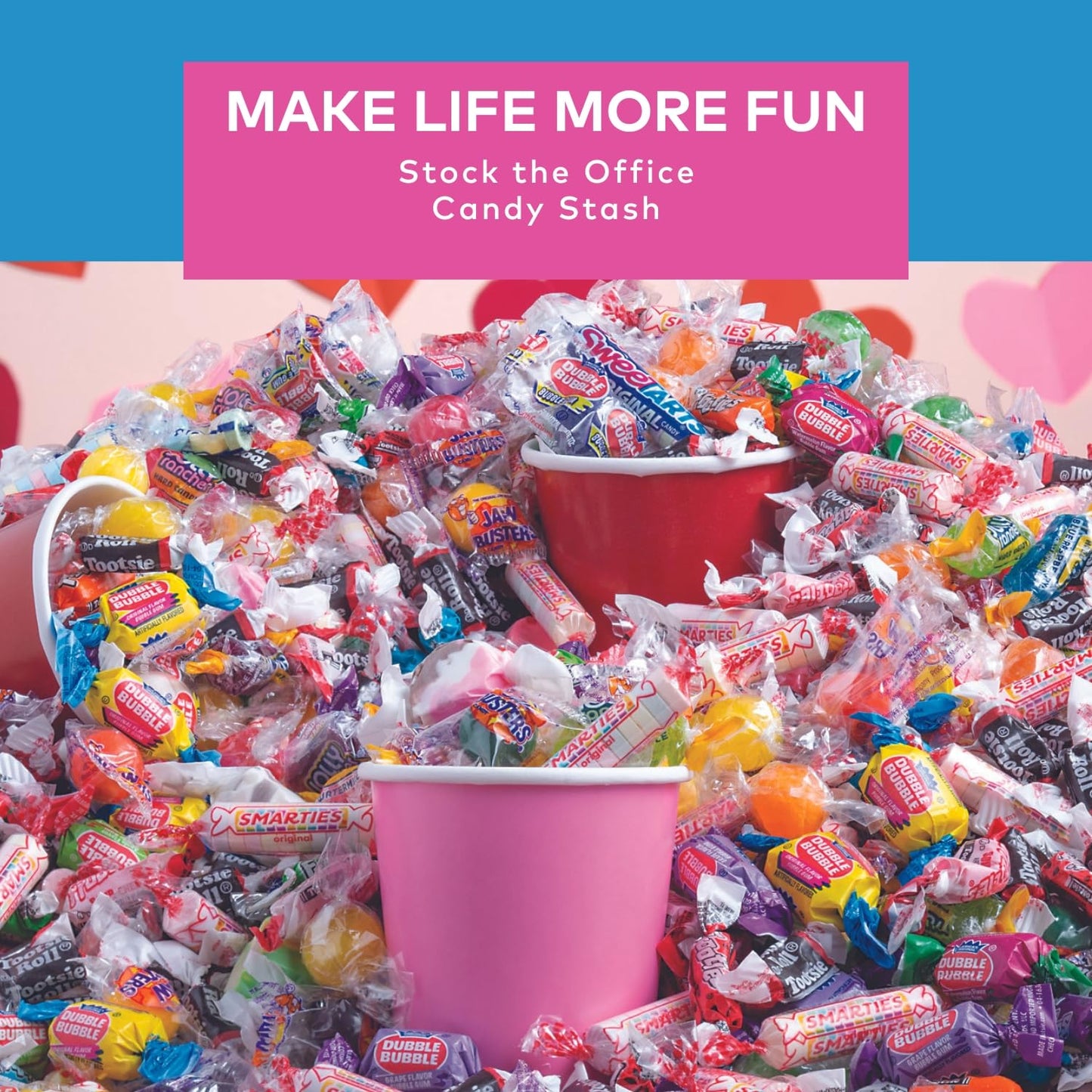 3000 Pieces, 30 Lbs, Bulk Candy Individually Wrapped For Parades, Pinata Candy Variety Pack, Carnival, Office Candy Mix, Candy B