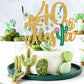 Tivurcia 40Th Fiesta Cake Topper, Cheers To 40 Years/Taco Bout 40 Cake Decor,Tropical Hawaiian Mexican Summer Themed Happy 40Th