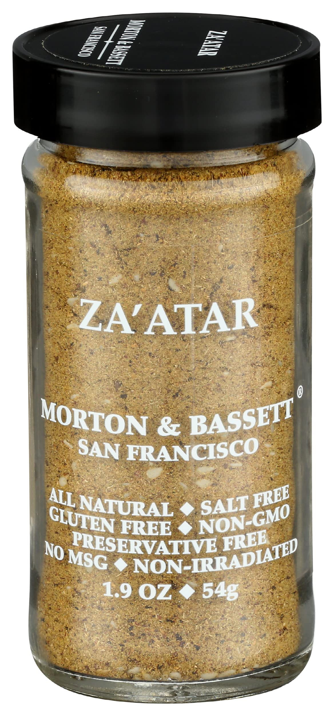 Morton & Bassett Za’atar Seasoning, Salt-Free, Non-GMO, 1.9oz