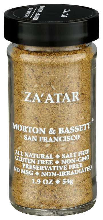 Morton & Bassett Za’atar Seasoning, Salt-Free, Non-GMO, 1.9oz