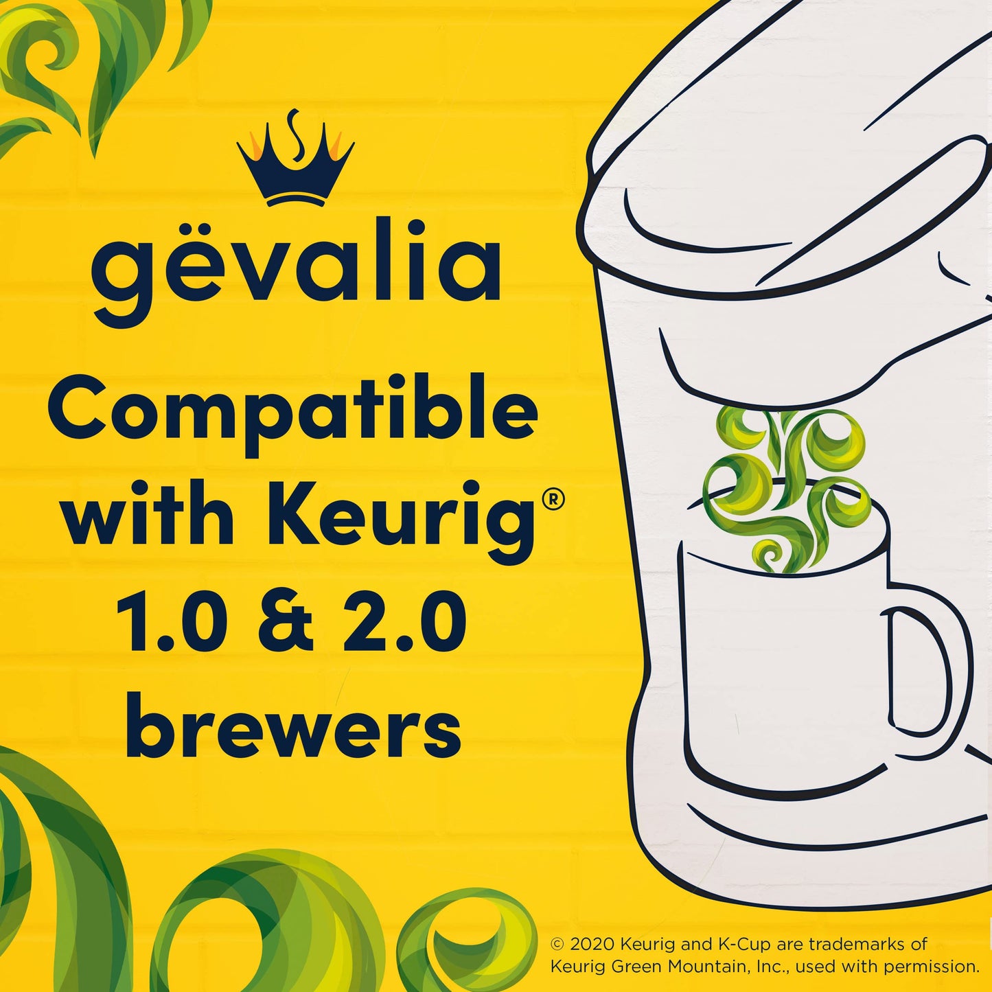 Gevalia Colombia K-Cup Coffee Pods, For A Keto And Low Carb Lifestyle 84 Count (Pack Of 1)