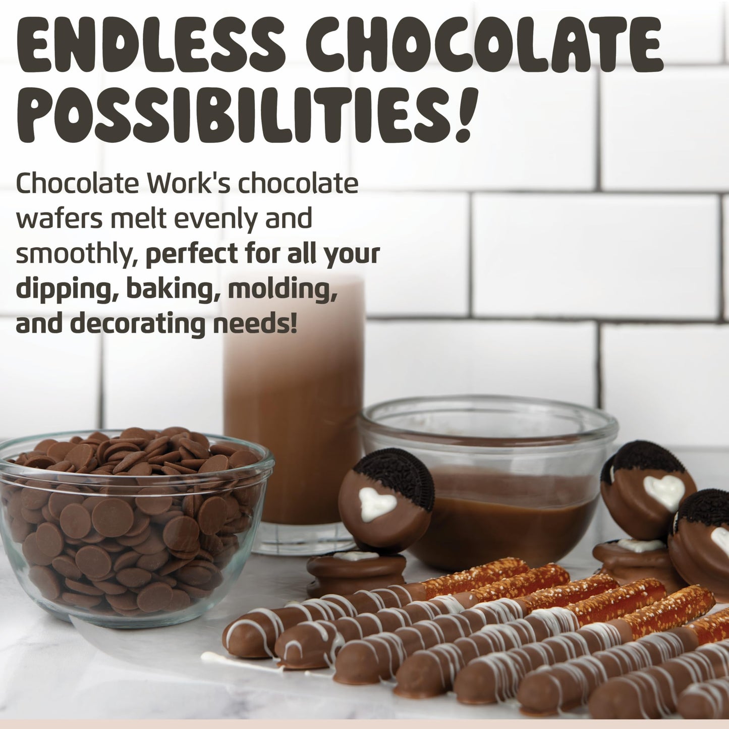 Chocolate Works Melting Chocolate Parent (1.0 Lb (Pack Of 5), Dark Chocolate)