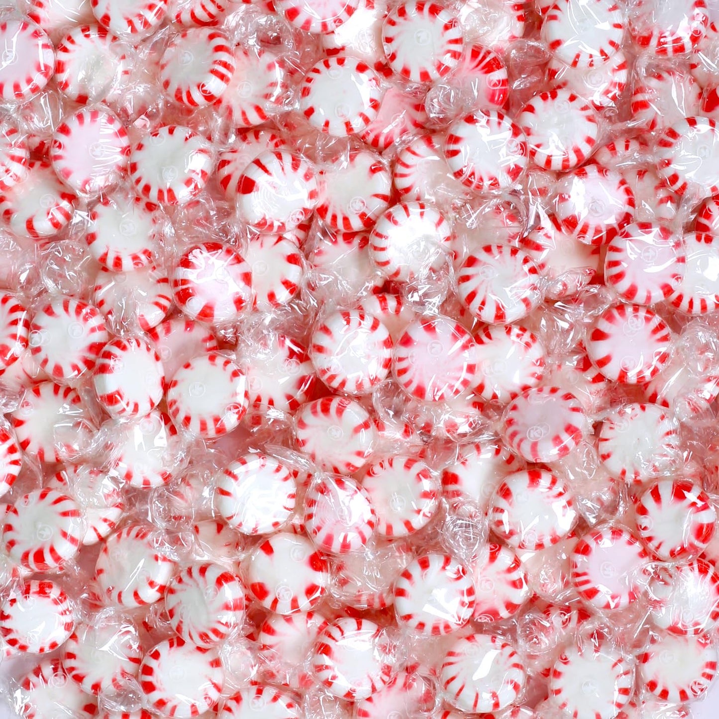 Starlight Peppermint Candy - 5 Lb Bulk Bag - Red & White Peppermint Hard Candy - Individually Wrapped Mints For Office Candy Bow