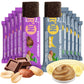 Ceres Gourmet Protein Bars - Vegan, Gluten-Free, High Protein, Low Sugar, 12-Pack, Banana-Peanut & Cocoa-Peanut Flavors