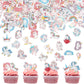 Rsstarxi Edible Horse Cupcake Toppers 80 Pack Rainbow Cake Decorations Design 5 Paper for Baby Shower Birthday Party