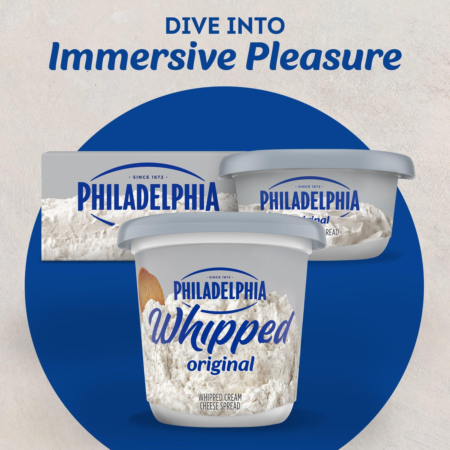 Philadelphia Original Whipped Cream Cheese Spread, 12 oz Tub