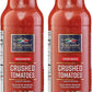 Tuscanini Premium Italian Crushed Tomatoes, 24.7oz (2 Pack), Vegan, Imported from Italy, Glass Bottle