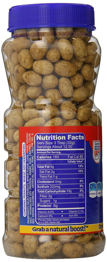 Japon Natural Peanuts with Soy Coating Jar, 14.1 Ounce