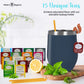 Tea Gift Set For Women And Men – Elegant Tea Sets For Women Gift With 15 Unique Teas, Stainless Steel Tumbler & 10 Honey Straws In Enhanced Box (Blue)