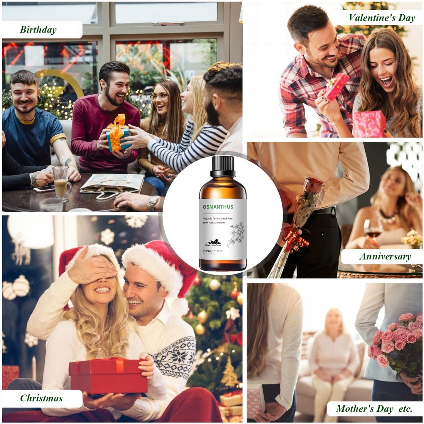 Osmanthus Essential Oil Mumianhua Osmanthus Oil Pure Osmanthus Aromatherapy Oils For Diffuser, Skin, Soap Making, Candle Making,