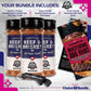 Pit Boss Lonestar Brisket BBQ Seasoning & Rub 3 Pack Bundle, 18 oz Total, Ideal for Grilling, Choice Bundle