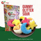 Ny Spice Shop Gummy Stars Moon Shaped Glitter Fun - 1 Pound Glittery Candy For Cookies - Chewy Bulk Candy - Stars And Moons Gumm