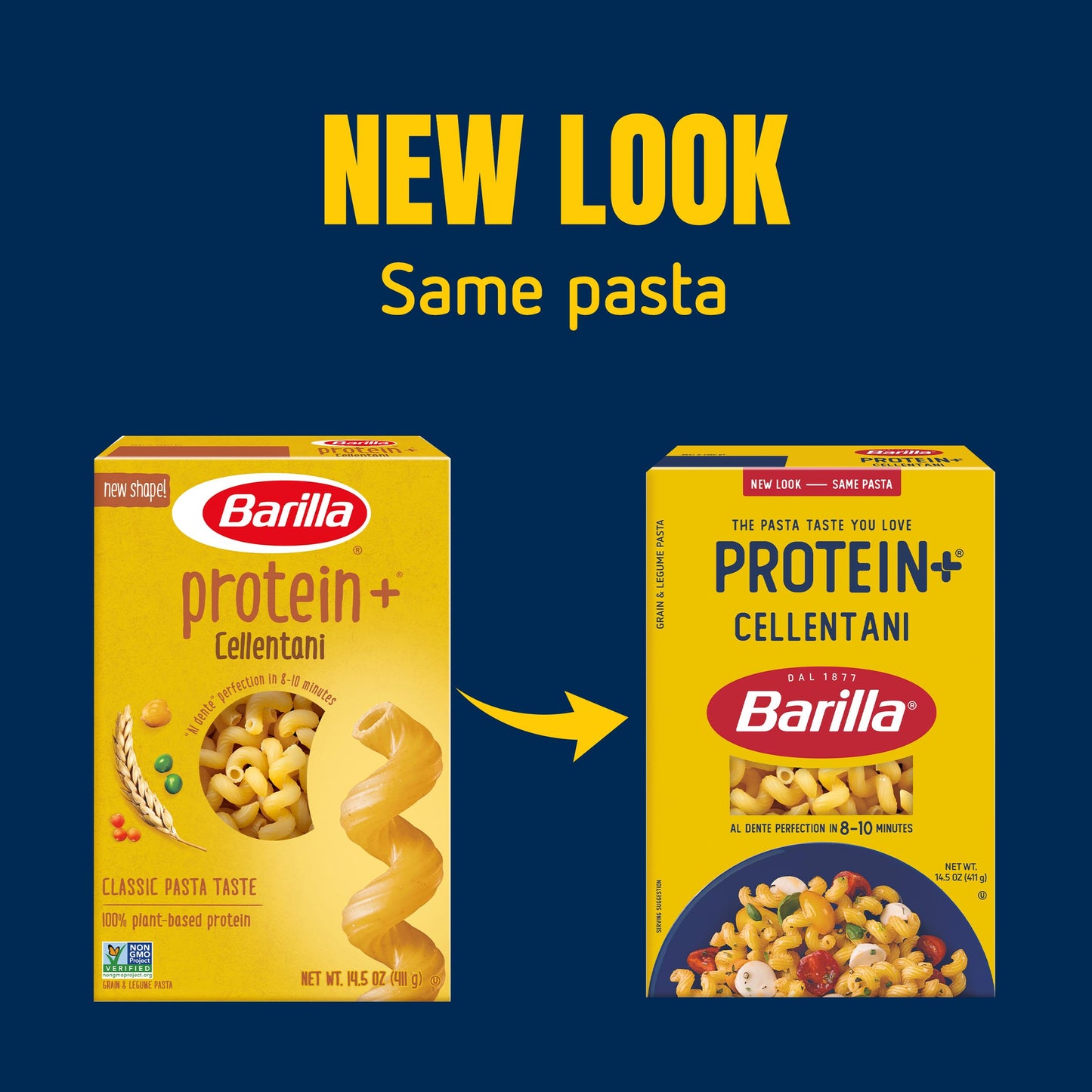 Barilla Protein Plus, Cellentani, 14.5Oz (Pack Of 12)