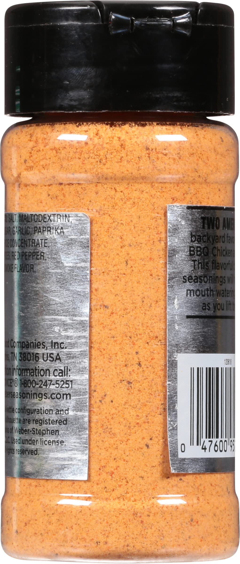 Weber Chicken 'N Rib Seasoning, 2.75 oz Shaker - Perfect for Grilling, BBQ, and Flavoring Meats