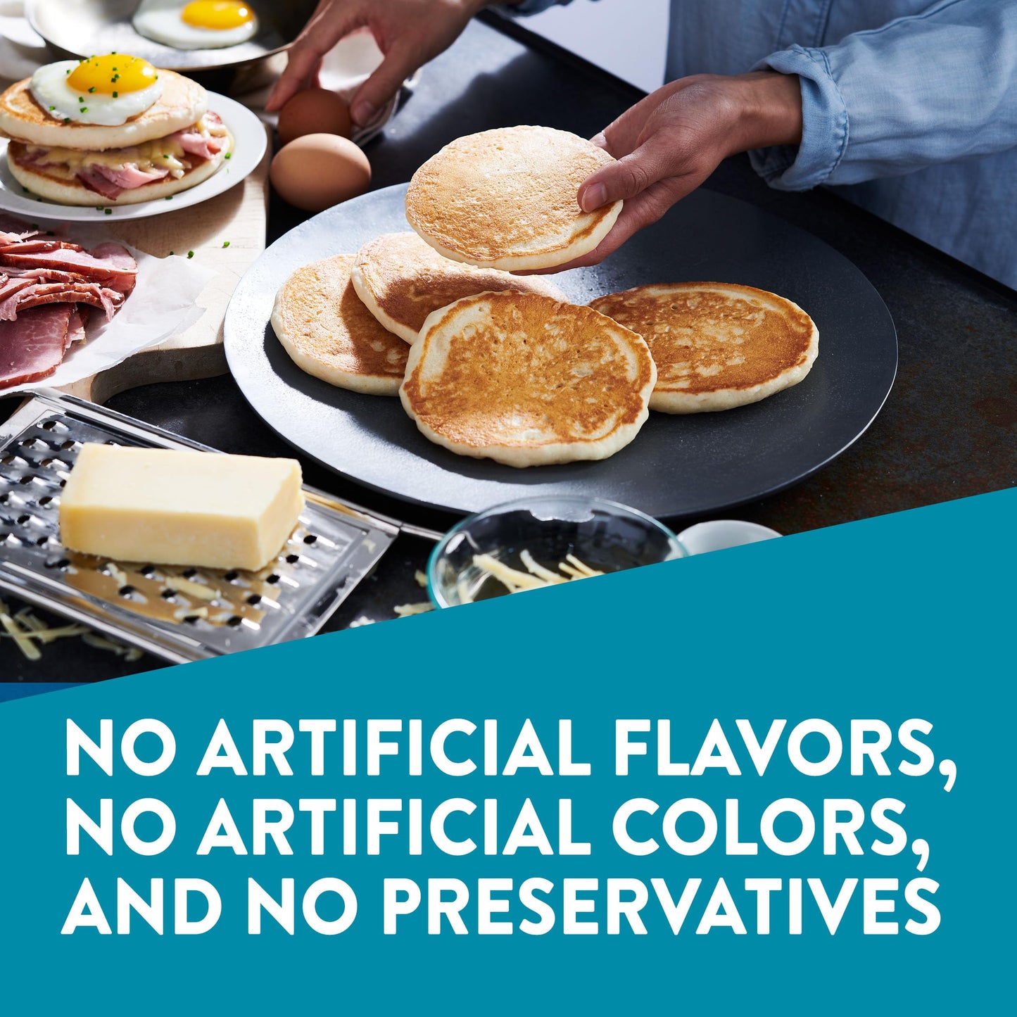 Krusteaz Protein Buttermilk Pancake and Waffle Mix, 15g Protein Per Serving, 20 oz Boxes (Pack of 8)
