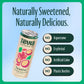 Zevia Organic Sugar Free Iced Tea, Caffeine Free Hibiscus Passionfruit, 12 Fl Oz, Pack of 12, Natural