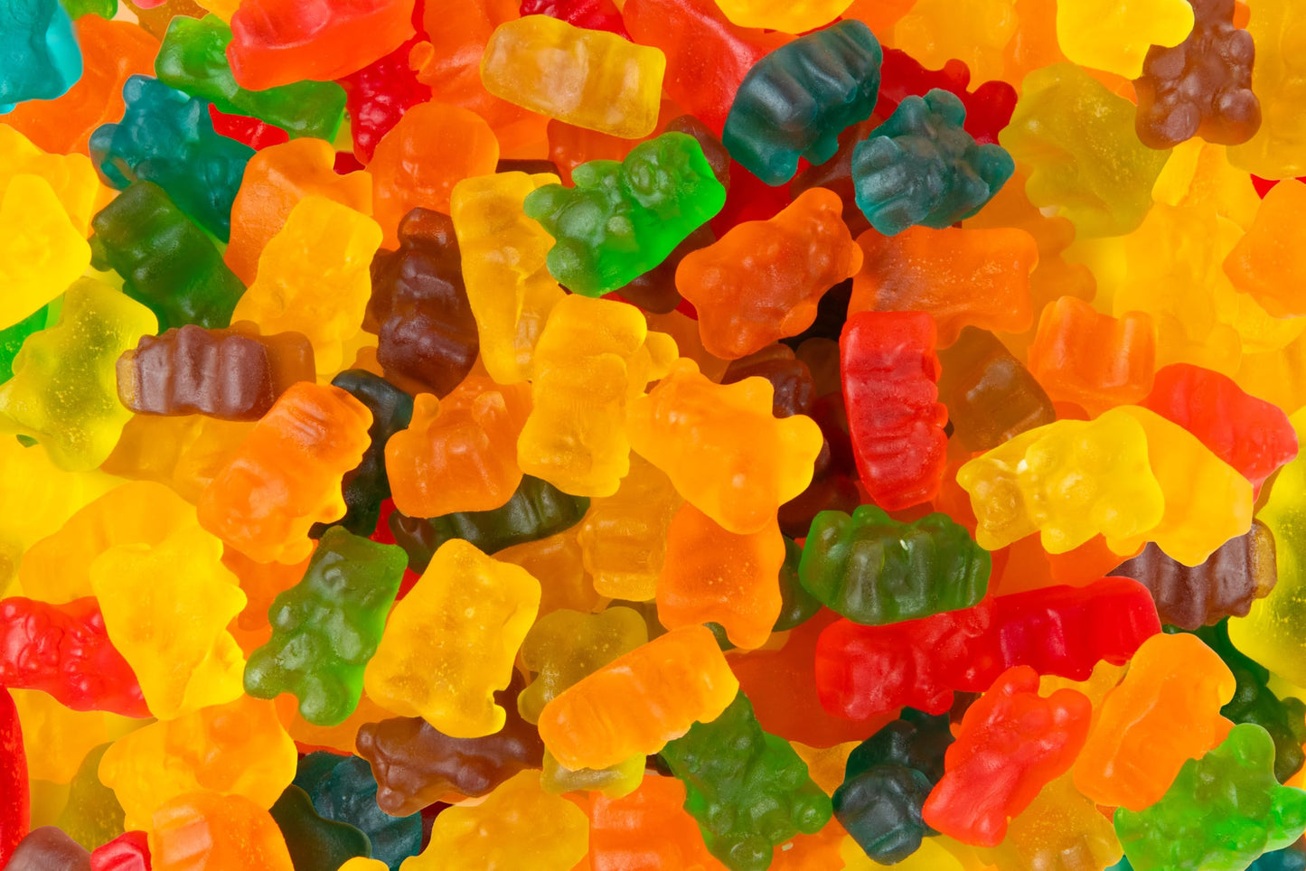 5 lb Bulk Gummy Candy Box - Includes Gummi Bears, Cinnamon Bears, Sour Gummy Worms, and Gummi Peach Rings - Fun Variety Mix for