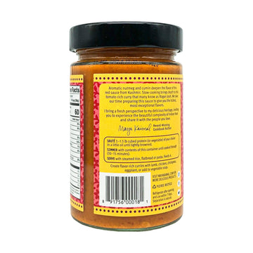 Maya Kaimal Kashmiri Curry Sauce, 12.5 Oz, Mild Indian Simmer Sauce With Tomato And Nutmeg. Vegan, Gluten Free, Non-Gmo Project