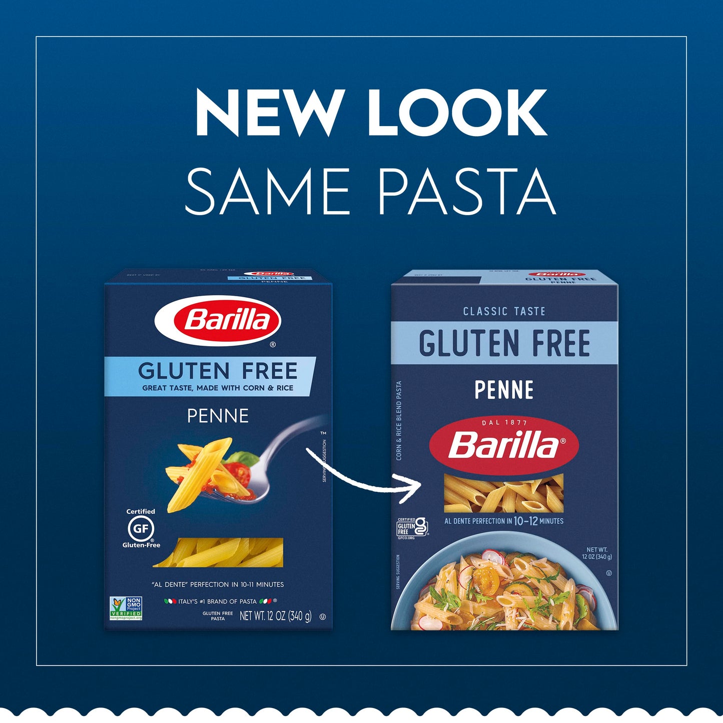 Barilla Gluten Free Penne Pasta, 12 Oz (Pack Of 8)