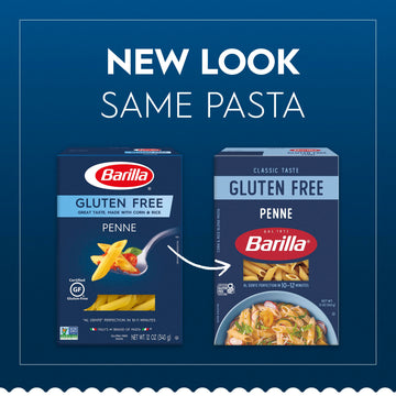 Barilla Gluten Free Penne Pasta, 12 Oz (Pack Of 8)