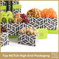 Nut Cravings Gourmet Collection - Rosh Hashana & Shana Tova Dried Fruit & Mixed Nuts Gift Basket Leaf Tower + Ribbon (12 Assortm