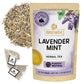 BREWIX Lavender Mint Herbal Tea, Caffeine Free, 25 Pyramid Bags
