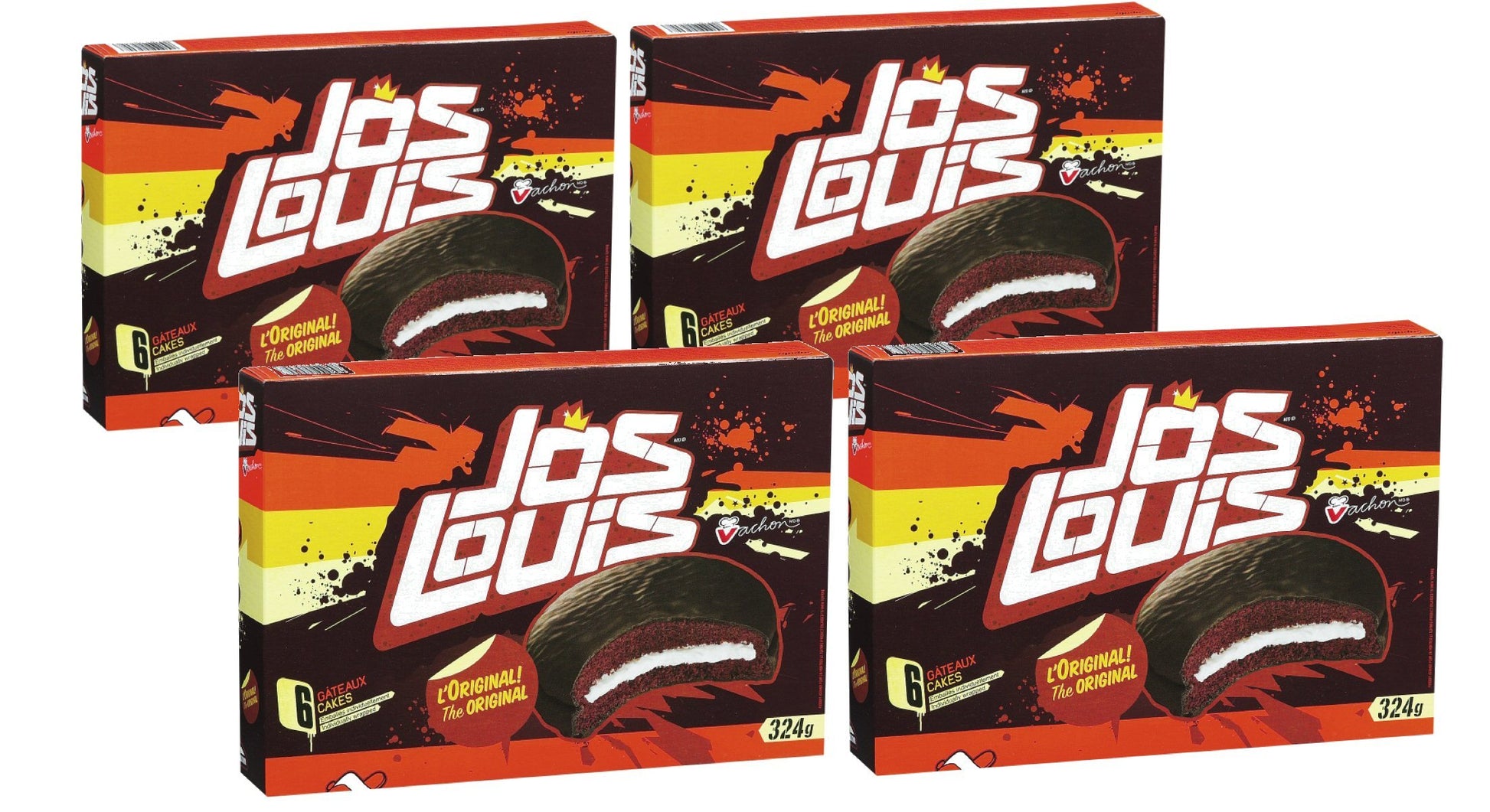 Vachon JOS LOUIS Cakes Pack of 4 - 0.48 Ounce (Imported from Canada)
