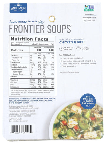 Frontier Soups Chicken And Rice Soup Mix, 4.25 Oz