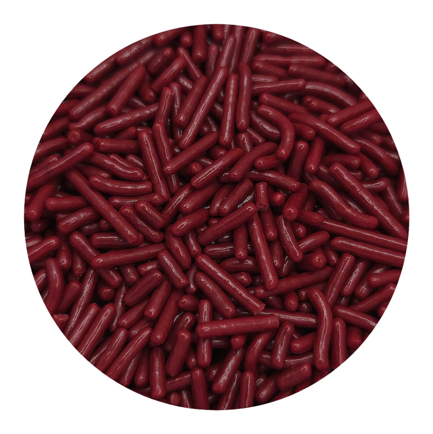 NCS Maroon Edible Jimmies Sprinkles, 8 ounces