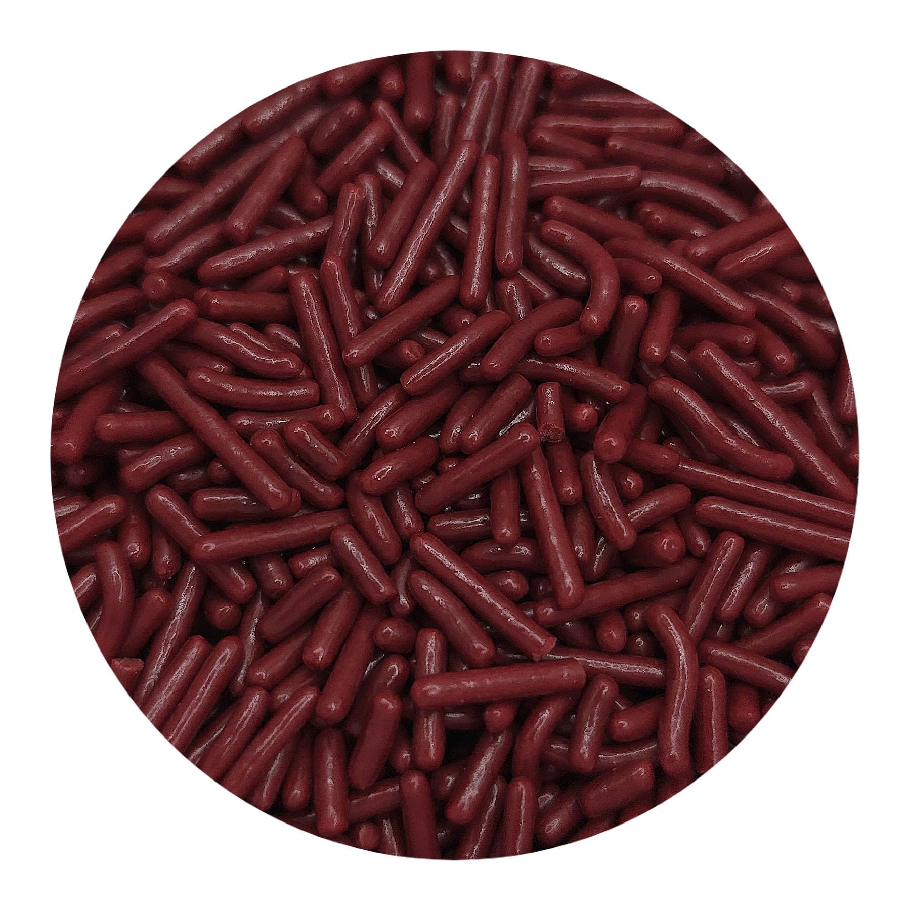 NCS Maroon Edible Jimmies Sprinkles, 8 ounces