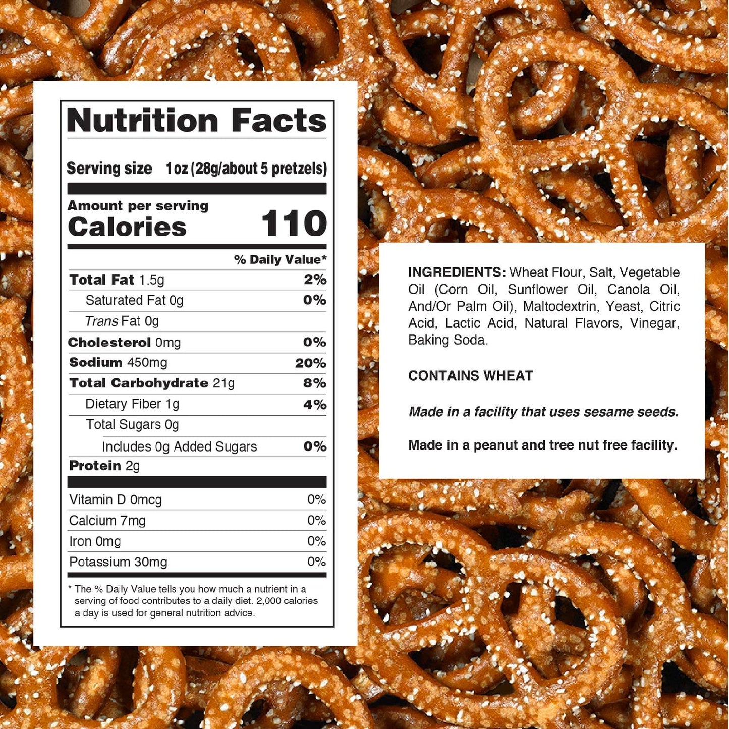 Utz Sourdough Specials Pretzels, Original, 63 oz Resealable Barrel, Zero Cholesterol Classic Snack