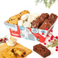 Davids Cookies Get Well Soon Cookie Gift Basket - Gourmet Thin Crispy Cookies, Butter Pecan Meltaways, Choco Chip - 1 Count