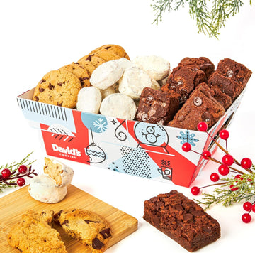 Davids Cookies Get Well Soon Cookie Gift Basket - Gourmet Thin Crispy Cookies, Butter Pecan Meltaways, Choco Chip - 1 Count