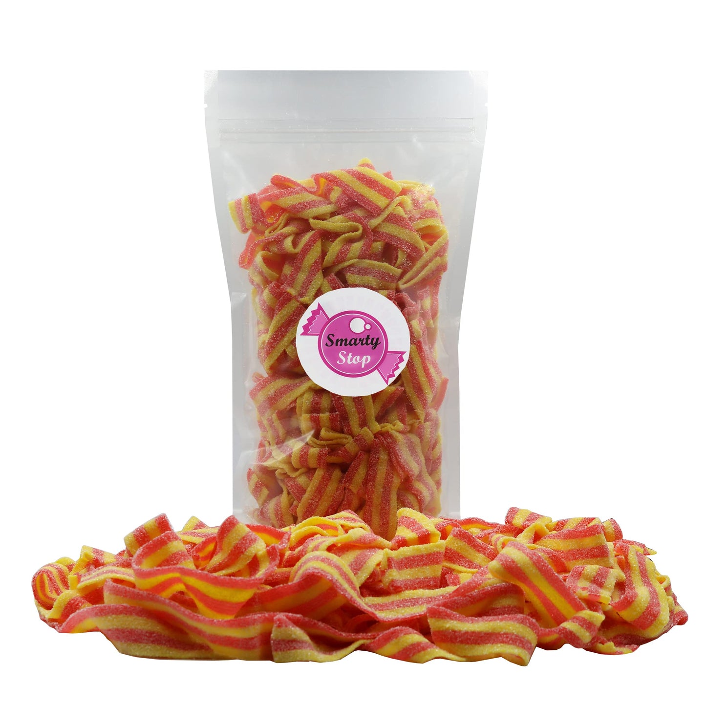 Smarty Stop All Flavor Sour Candy Belts (Strawberry Banana, 1 Pound (Pack Of 1))
