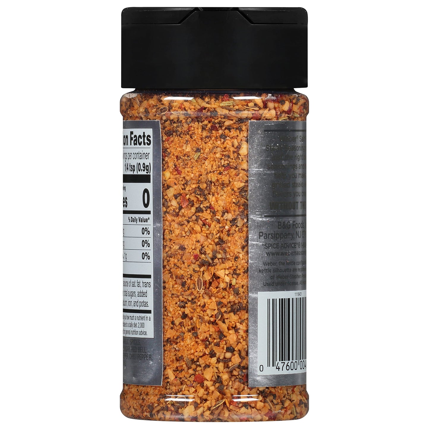 Weber Salt Free Steak Seasoning, 5.5 Ounce Shaker
