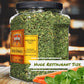 Its Delish Gourmet Chopped Dried Spinach Flakes, 8 Oz Jumbo Container - Premium Natural Dehydrated Spinach for Cooking and Camping