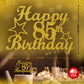 RokAPary 85 Birthday Cake Topper Gold Glitter, Sturdy Acrylic, 1 Count, Made in USA