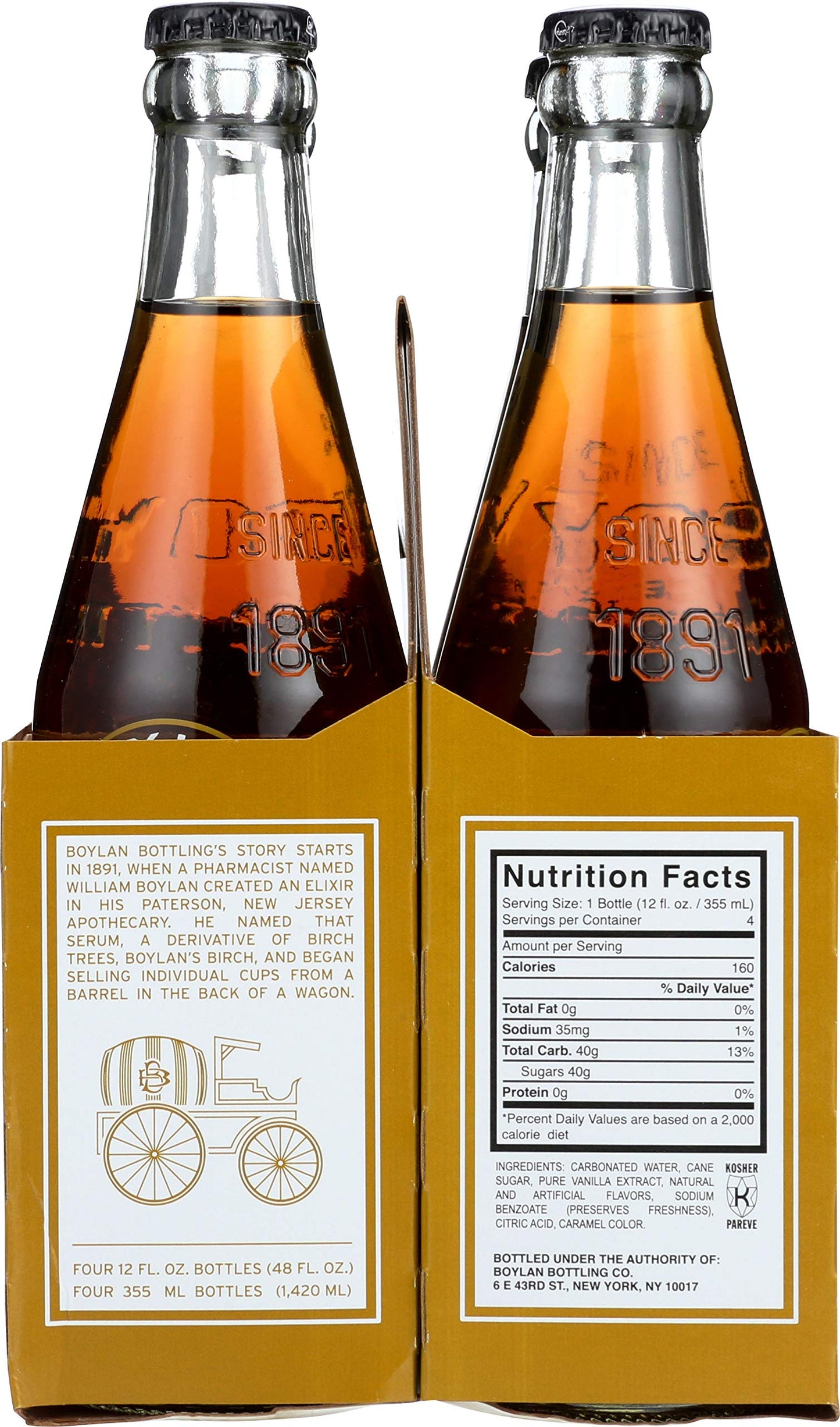 Boylan Soda Creme 4 Pack  46.4 fl oz