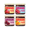 Smash Foods Jam | Adventure Variety 4-Pack | Low-Calorie, No Sugar Added Keto Jam with Upcycled Fruit & Chia Seeds | Vegan, Pale