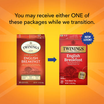 Twinings Of London English Breakfast Black Tea, 20 Ct