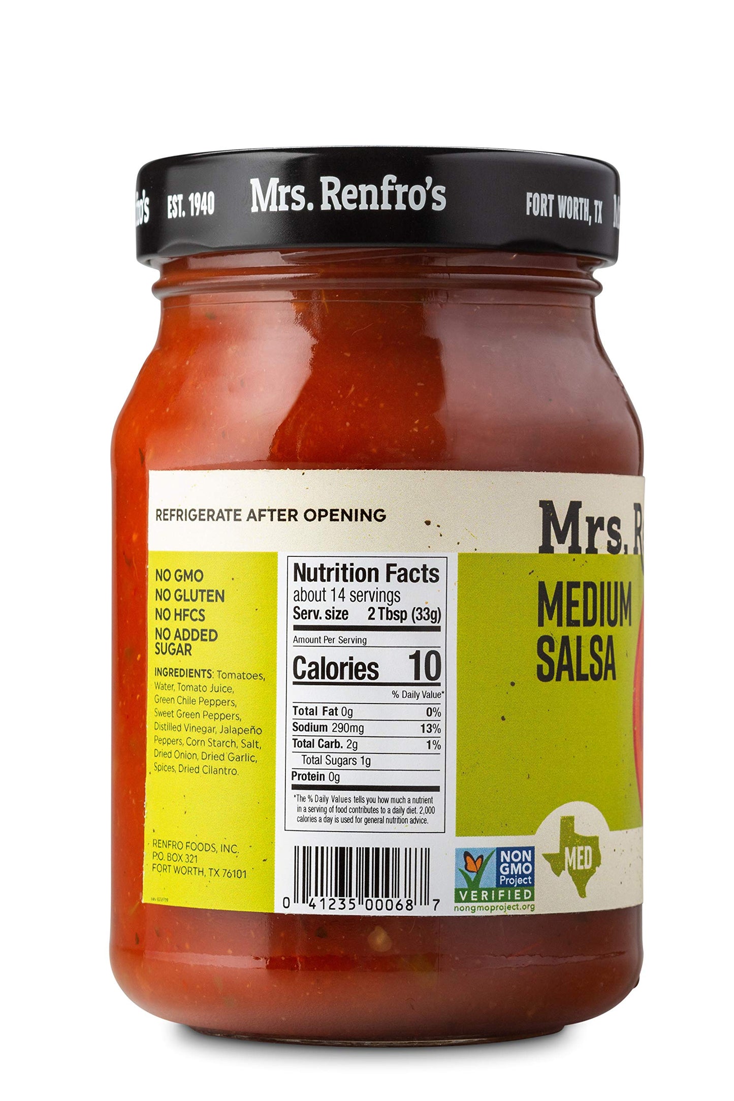Mrs. Renfros Medium Salsa, 16 oz (2 Pack)