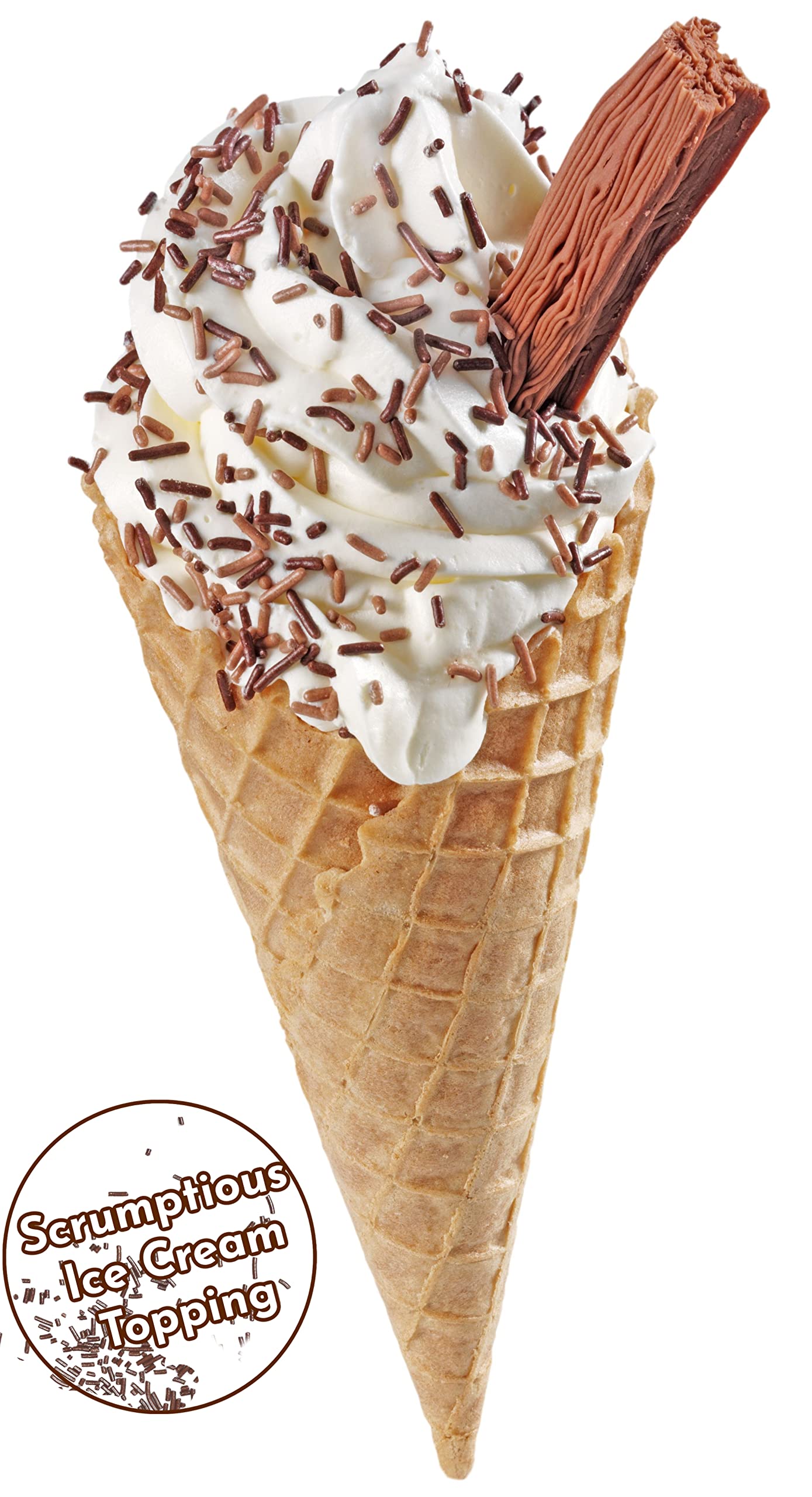 Chocolate Sprinkles-1.5 LB Container | Chocolate Sprinkles Bulk | Brown Sprinkles for Cake Decorating, Ice Cream, Toppings, Baki
