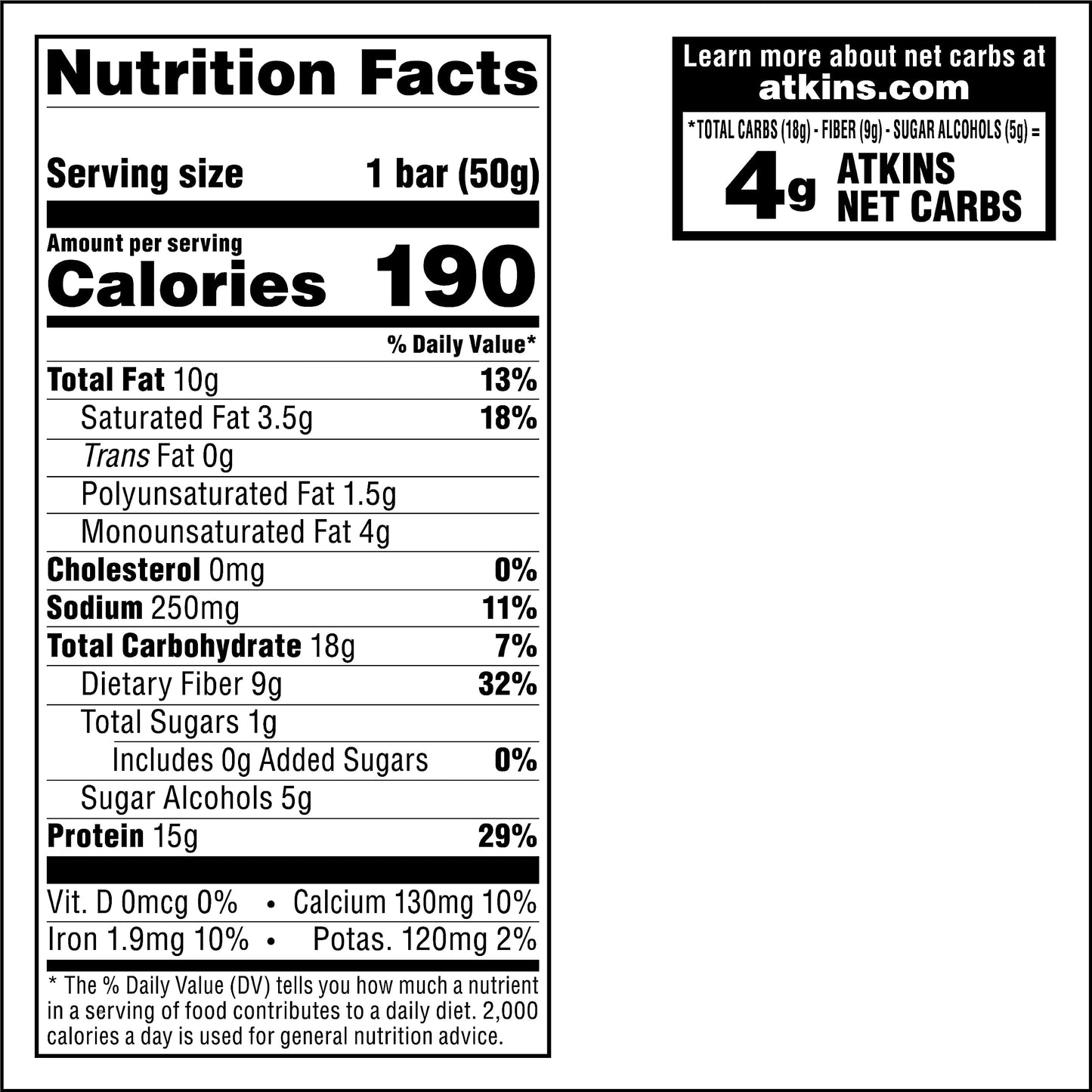 Atkins Vanilla Macadamia Nut Flavored Soft Baked Energy Bars, High In Protein, Low Sugar, High Fiber Snack, Protein Snack, 4 Packs (4 Bars Each)