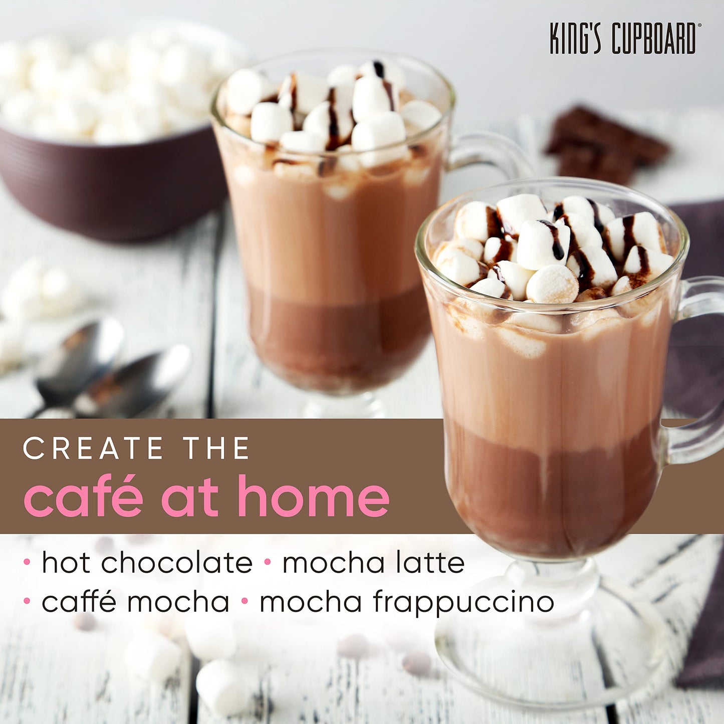 Kings Cupboard Bittersweet Chocolate Sauce - The Perfect Hot Fudge Sauce For Topping Ice Cream & Desserts, Chocolate Coffee Drizzle, Baking, Fondue, Ganache - Gluten-Free, Kosher, All Natural 10 Oz