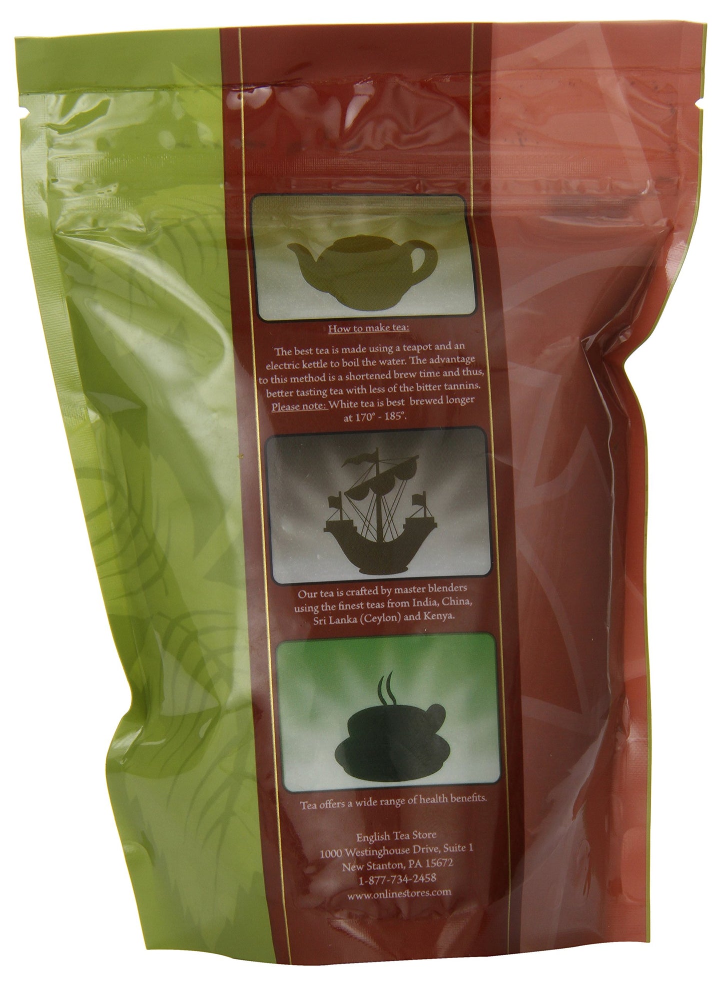 English Tea Store Formosa Oolong Tea Pouches - Loose Leaf, Semi-Fermented, 4oz, Smooth Taste, Grown in Taiwan, Enjoy Hot or Iced