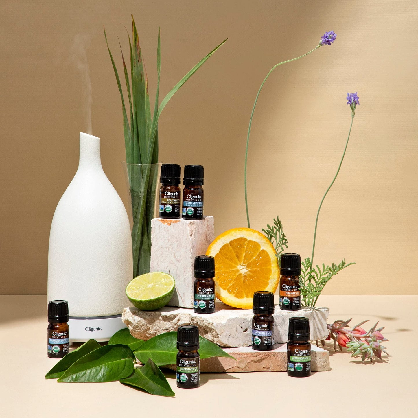 Cliganic Organic Eucalyptus Essential Oil - 100% Pure Natural For Aromatherapy Diffuser  Non-Gmo Verified