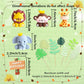 Jevenis Cute Jungle Animals Cake Decoration Wild One Cake Decoration Safari Cake Decoration Giraffe Elephant Lion Tiger Cake Jun