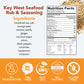 S.A.L.T. Sisters Key West Seafood Rub & Seasoning | All-Natural, Gluten Free, Msg Free, Non-Gmo | Dry & Wet Rub Seasoning Base |
