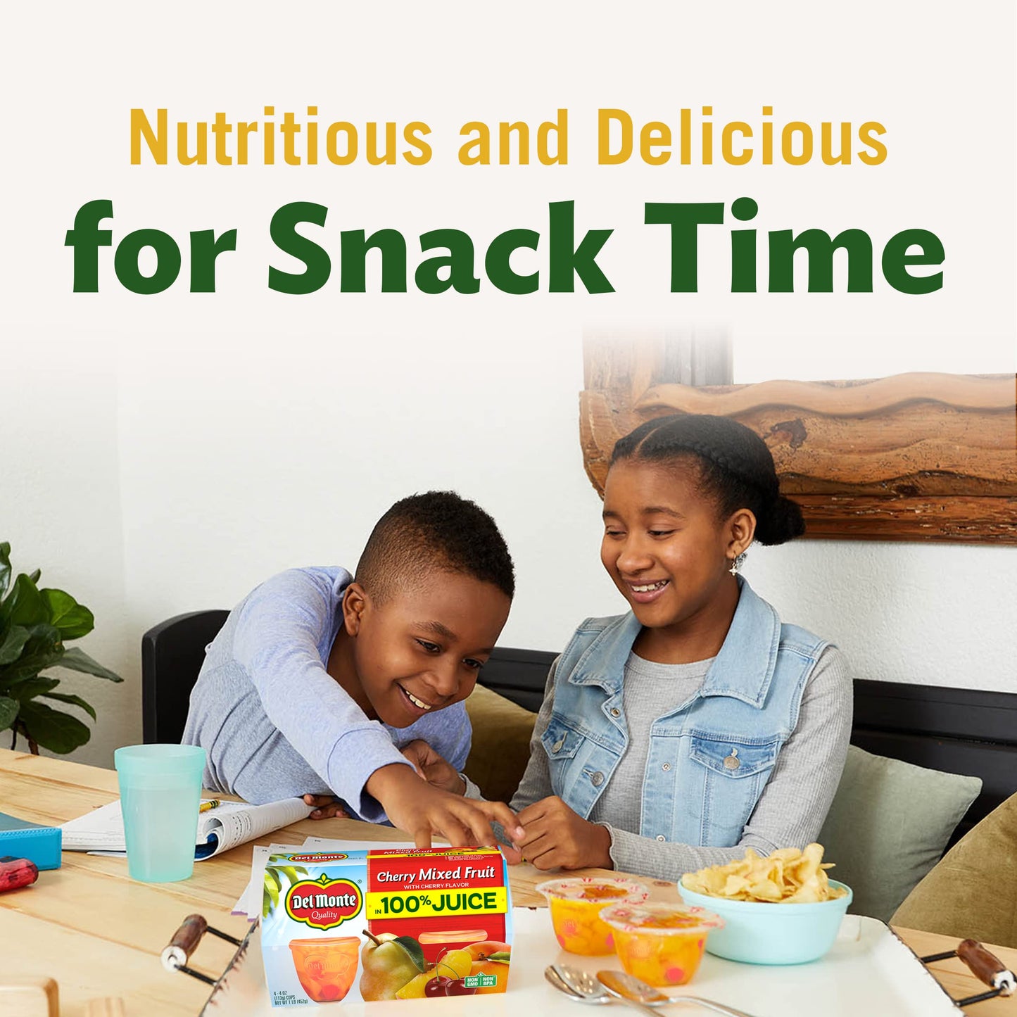 Del Monte Cherry Flavored Mixed Fruit Fruit Cup Snacks In 100% Juice, 12 Pack, 4 Oz.
